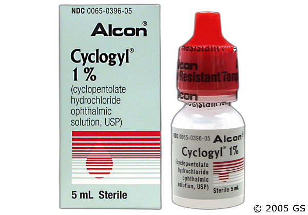 Cyclopentolate (Cyclogyl)