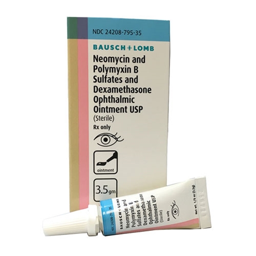 Neomycin/Polymyxin B/Dexamethasone Ointment (Maxitrol Ointment)