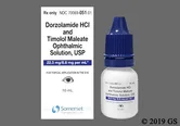 Dorzolamide/Timolol (Cosopt)